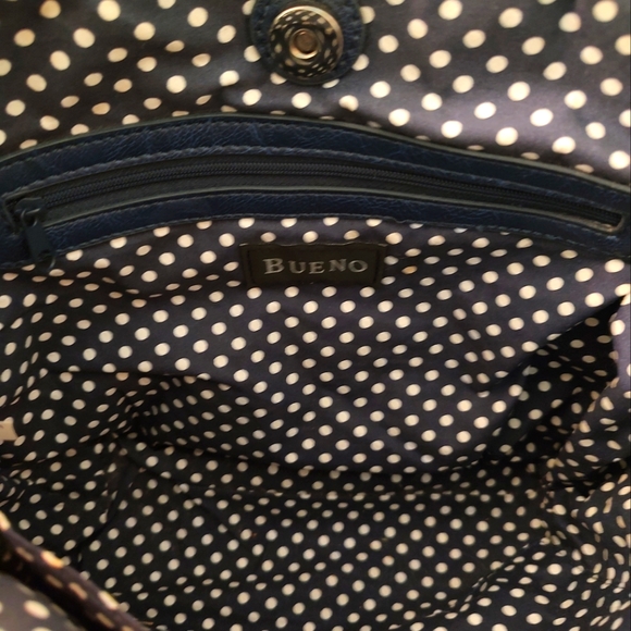 Bueno Straw Purse With Blue Accents - Picture 4 of 7